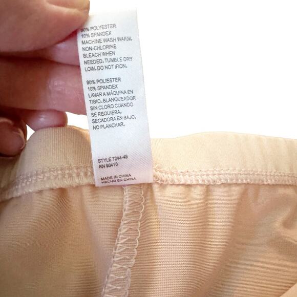 Marilyn Monroe Shaping Boy Short Shapewear Undergarment Nude Lace Detail 1X - Picture 8 of 12